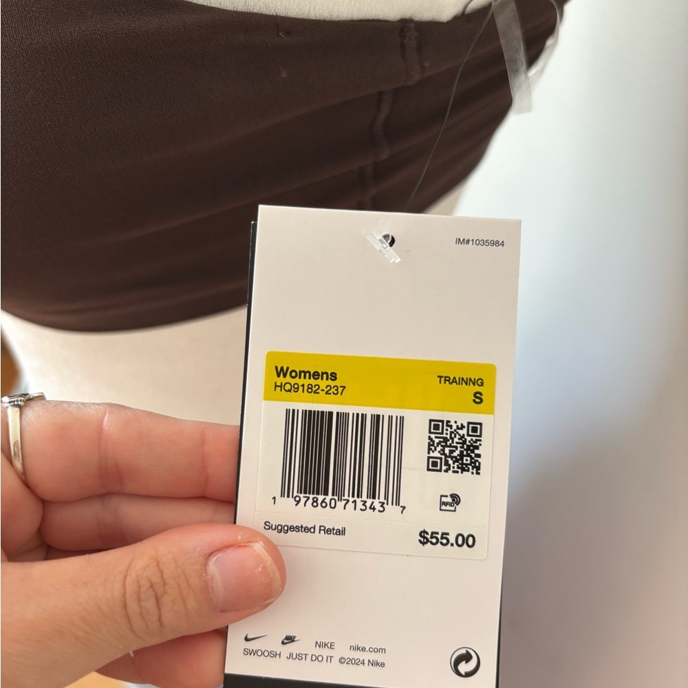 NIKE Brown One-Shoulder Sports Bra - Picture 5 of 7